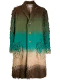 Walter Van Beirendonck Pre-Owned 2011/12's Hand On Heart degradé coat - Green