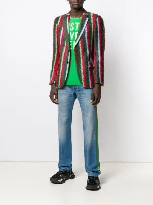 Walter vanbeirendonck ジャケット Walter Van Beirendonck Colorblock Pattern Bomber Jacket | eBay