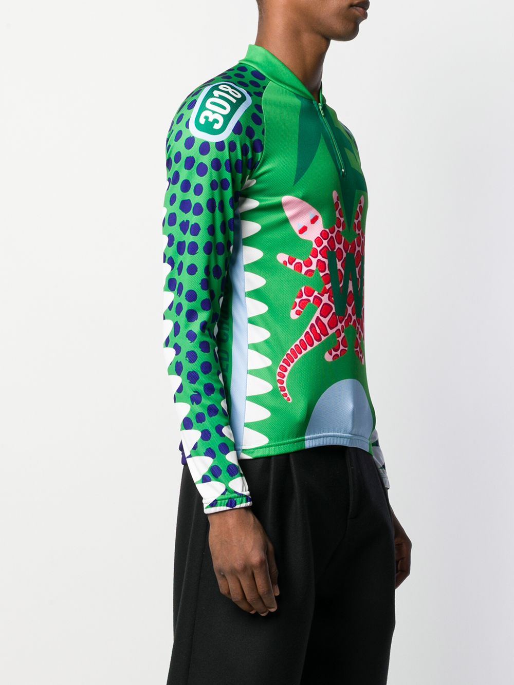  Walter Van Beirendonck Pre-owned Camiseta Crossed Crocodiles Growl 2014/15 - Verde 