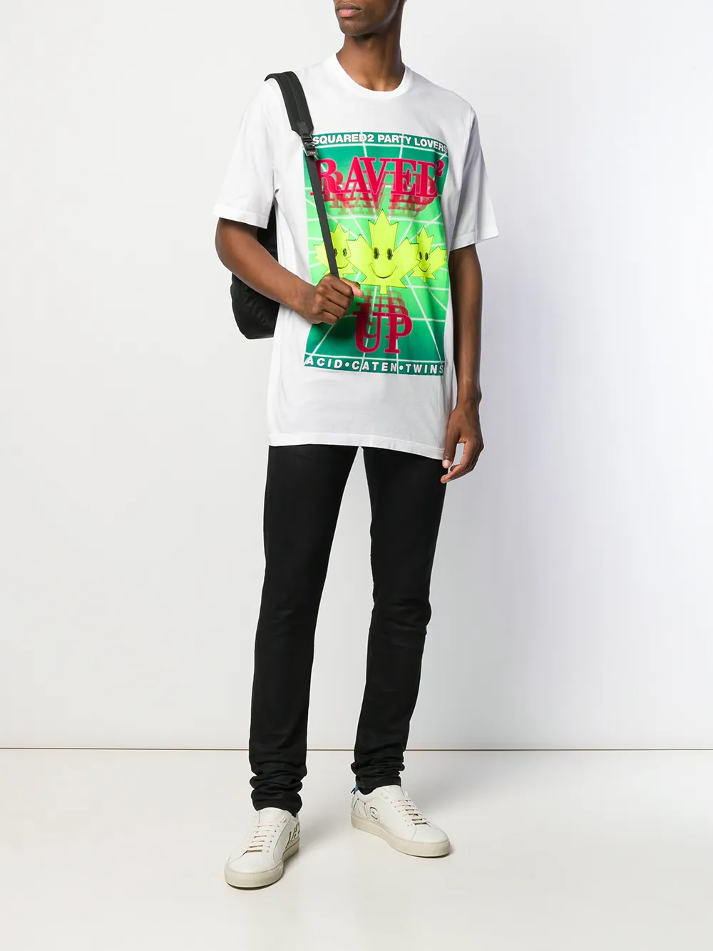 DSQUARED2 T-shirt met grafische print Wit