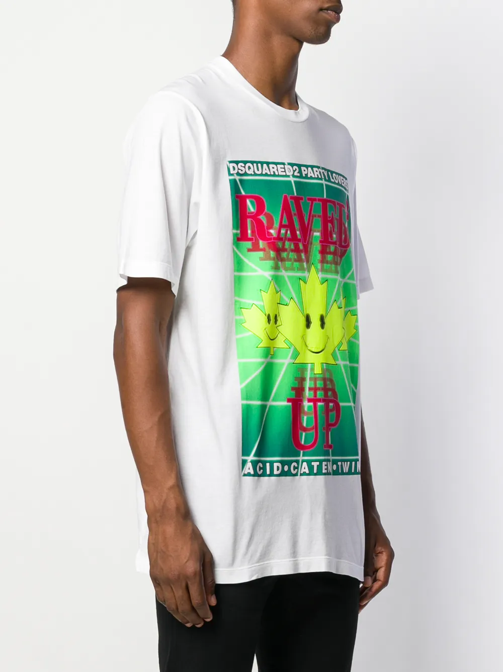 DSQUARED2 T-shirt met grafische print Wit