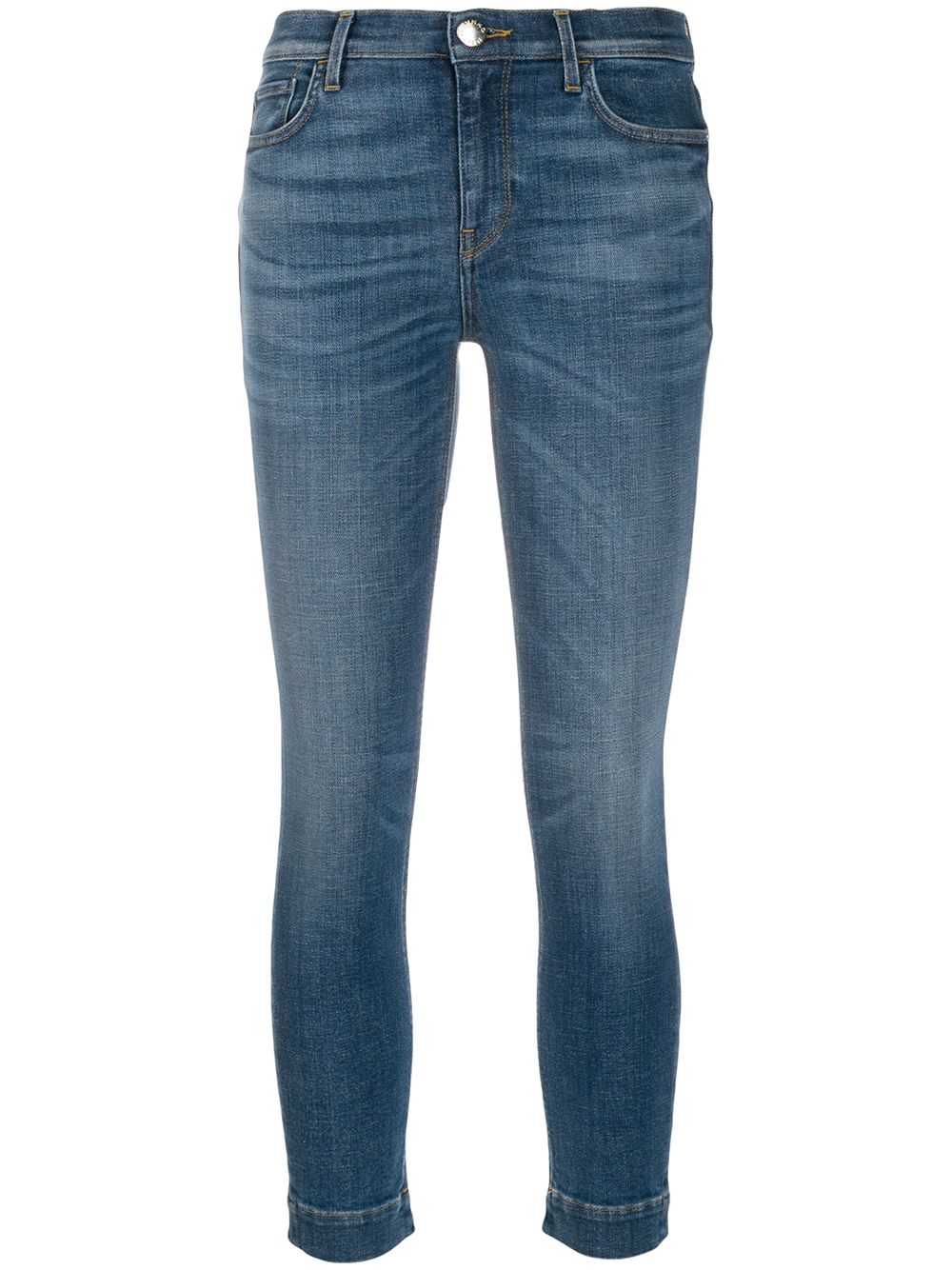 фото Pinko укороченные джинсы скинни с выцветшим эффектом