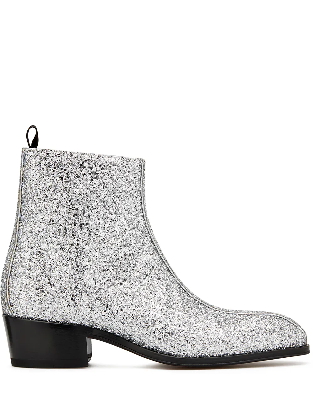 Giuseppe Zanotti glitter ankle boots Silver