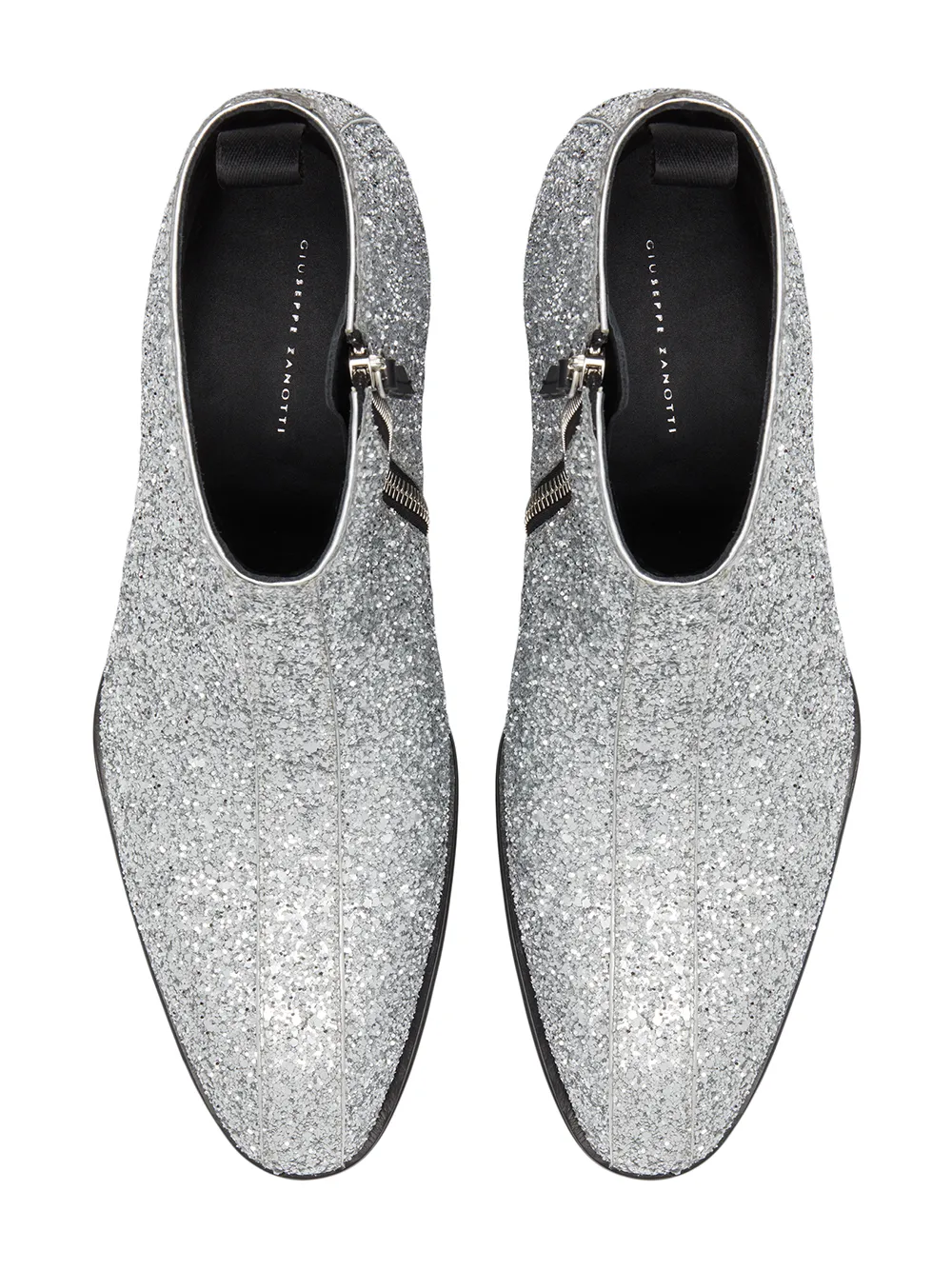 Giuseppe Zanotti glitter ankle boots Silver
