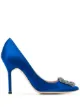 الصورة 1 من Manolo Blahnik حذاء بكعب وإبزيم مرصع