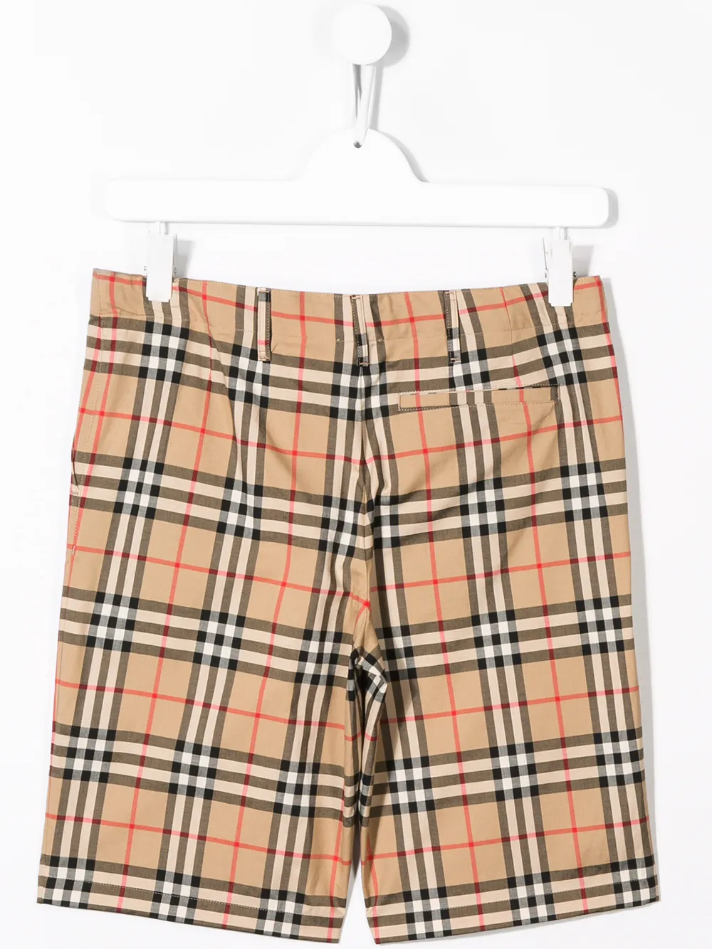 Burberry Kids Geruite shorts - Beige