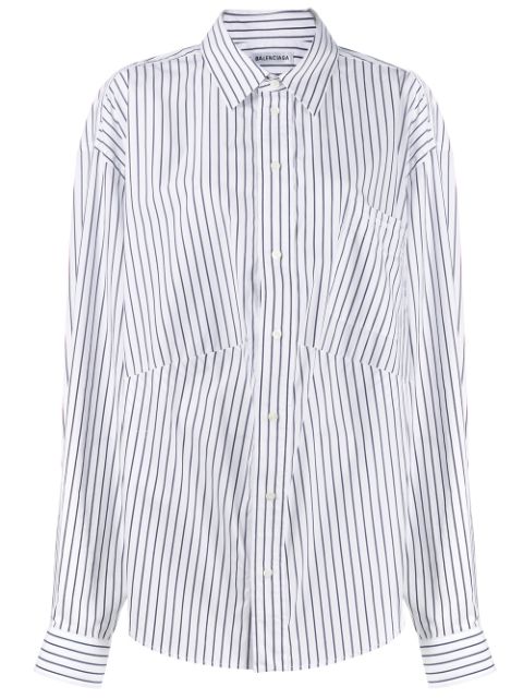 balenciaga swing collar shirt