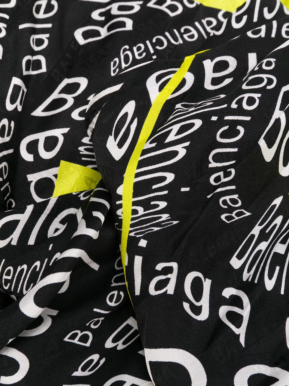 фото Balenciaga шарф с принтом