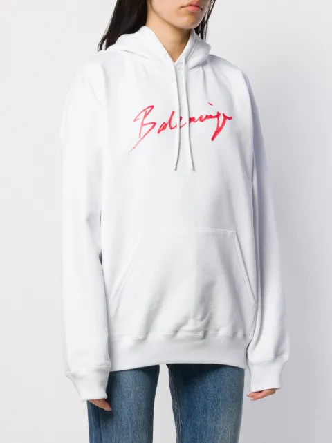 balenciaga hoodie logo on back