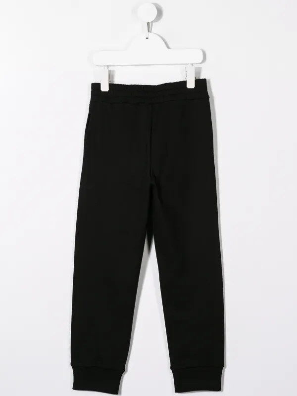Balmain Kids Logo Print Track Pants | Black | FARFETCH SG
