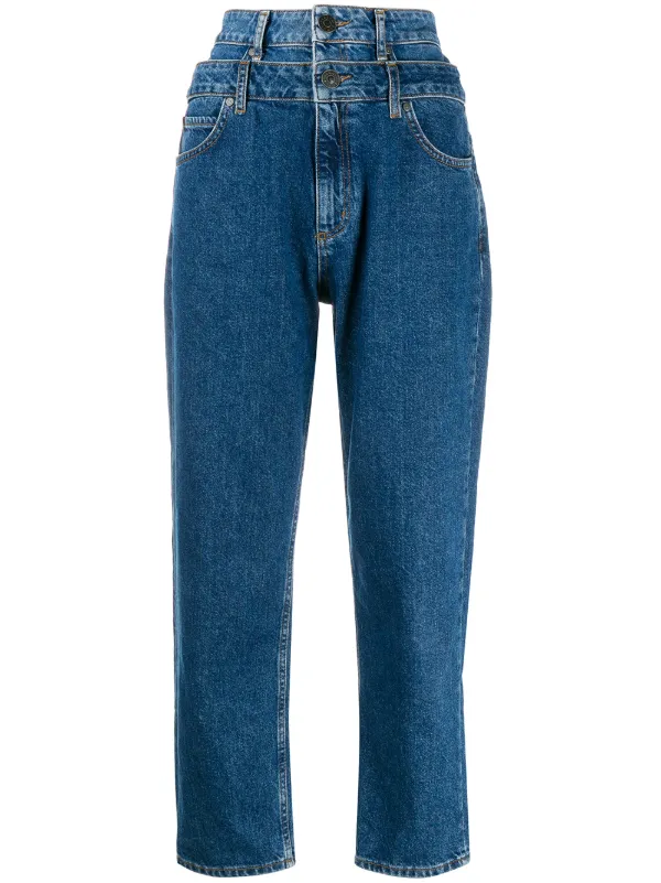 SANDRO Kitty double-waisted Jeans - Farfetch