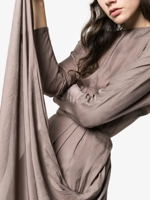 PRADA LAYERED MIDI DRESS