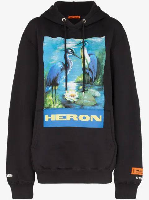 Heron Preston bird graphic hoodie