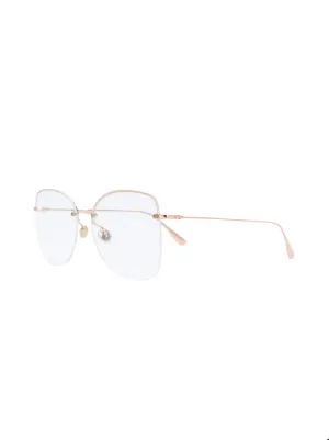 dior rimless eyeglasses