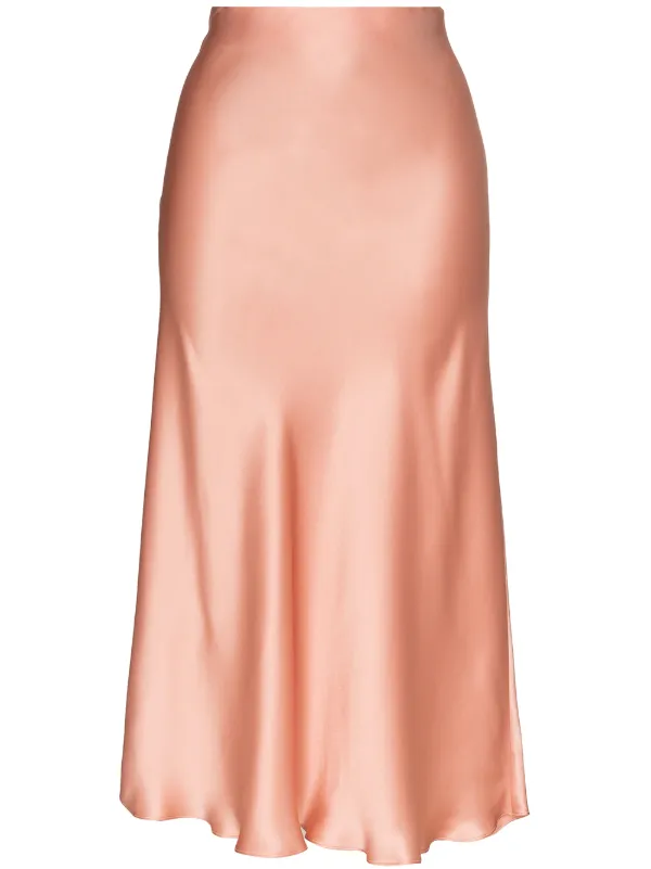 mid length satin skirts near me