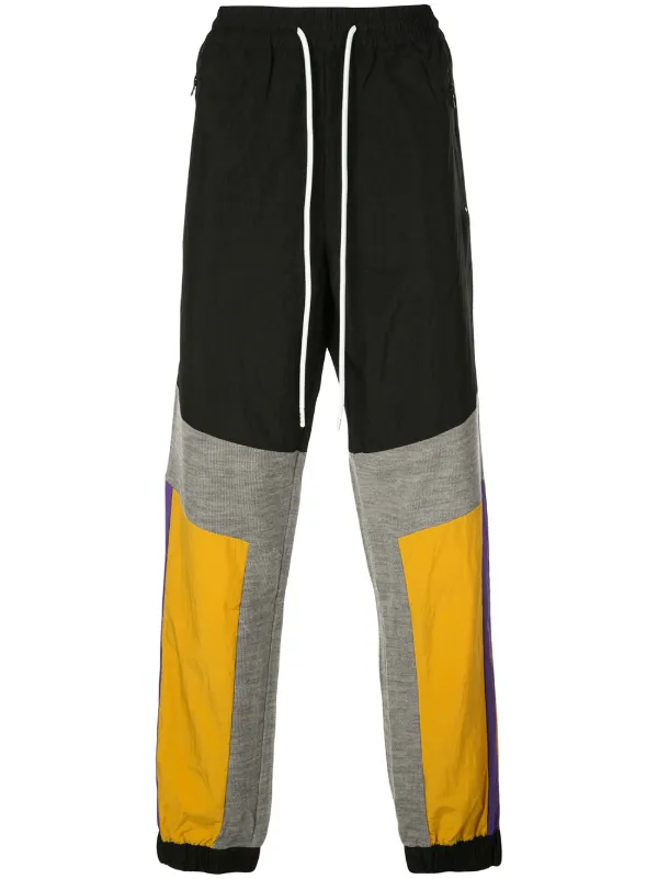 panelled track pants