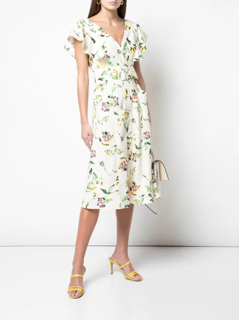 taylor floral midi dress