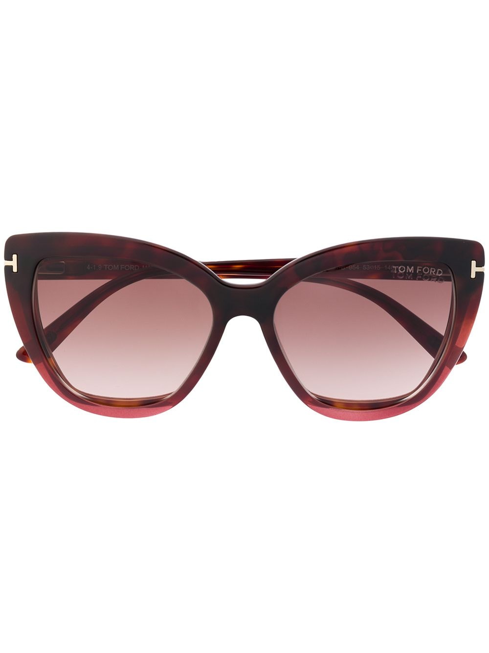 Shop Tom Ford Clip-on Tinted Sunglasses In Brown