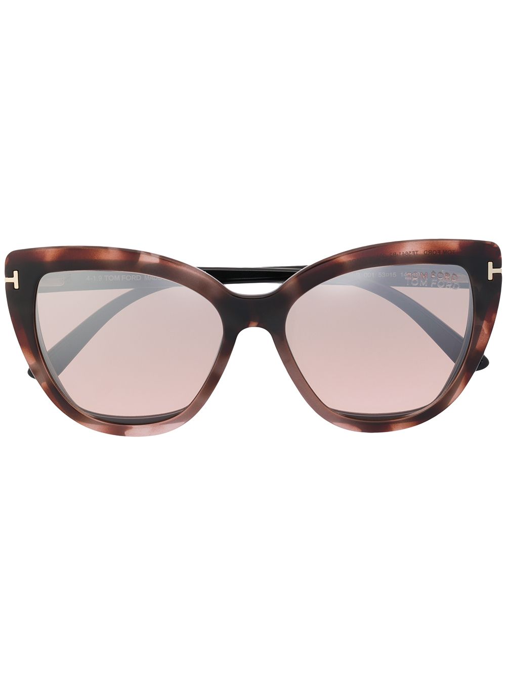 Shop Tom Ford Clip-on Tinted Sunglasses In Black