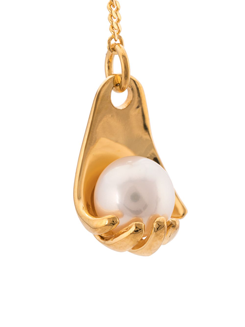 фото Vibe Harsløf long hand and pearl earring