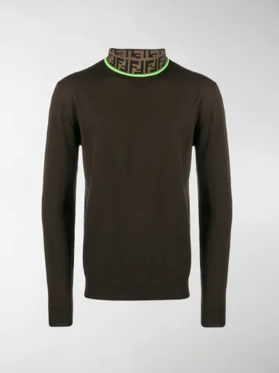 Fendi FF monogram turtleneck sweater 