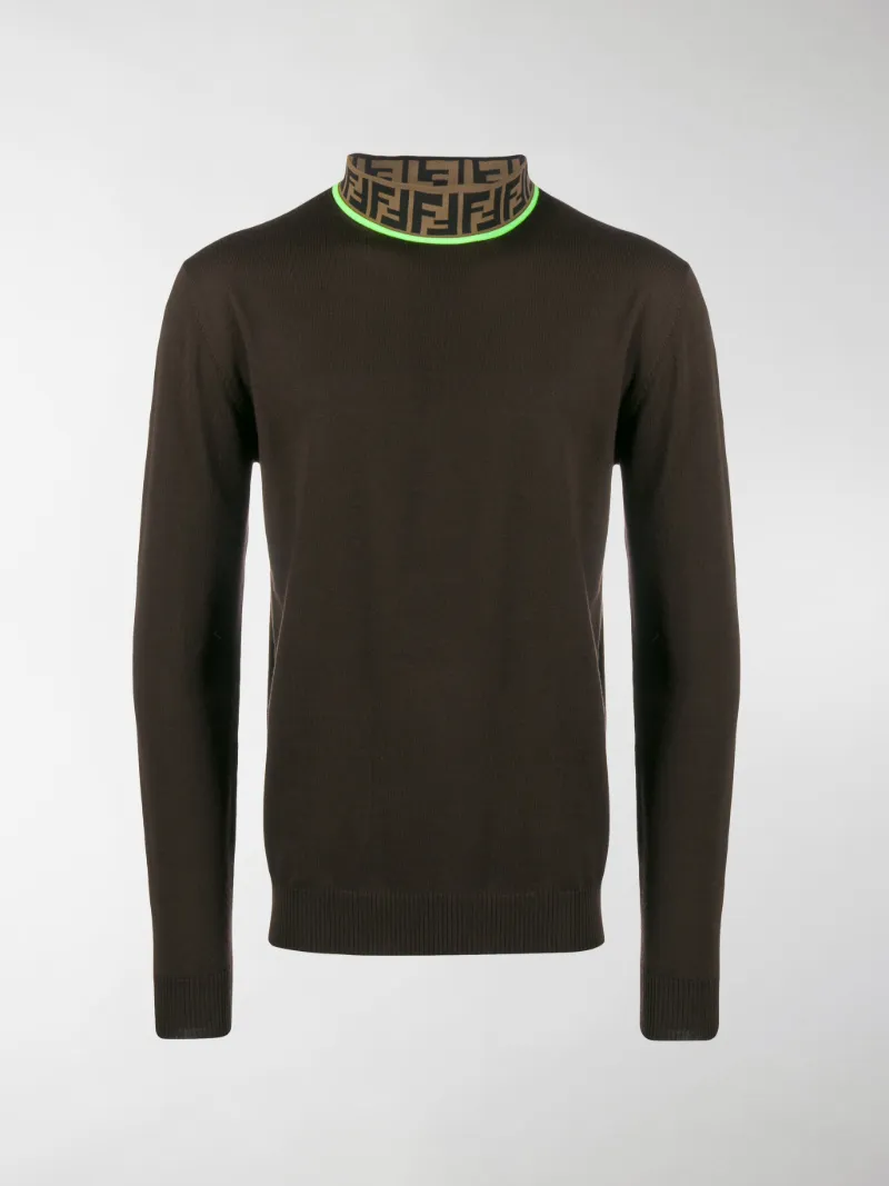 Fendi FF monogram turtleneck sweater 
