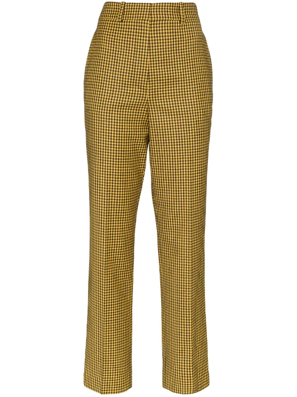 Yellow Gingham Pants Outlet, 50% OFF 
