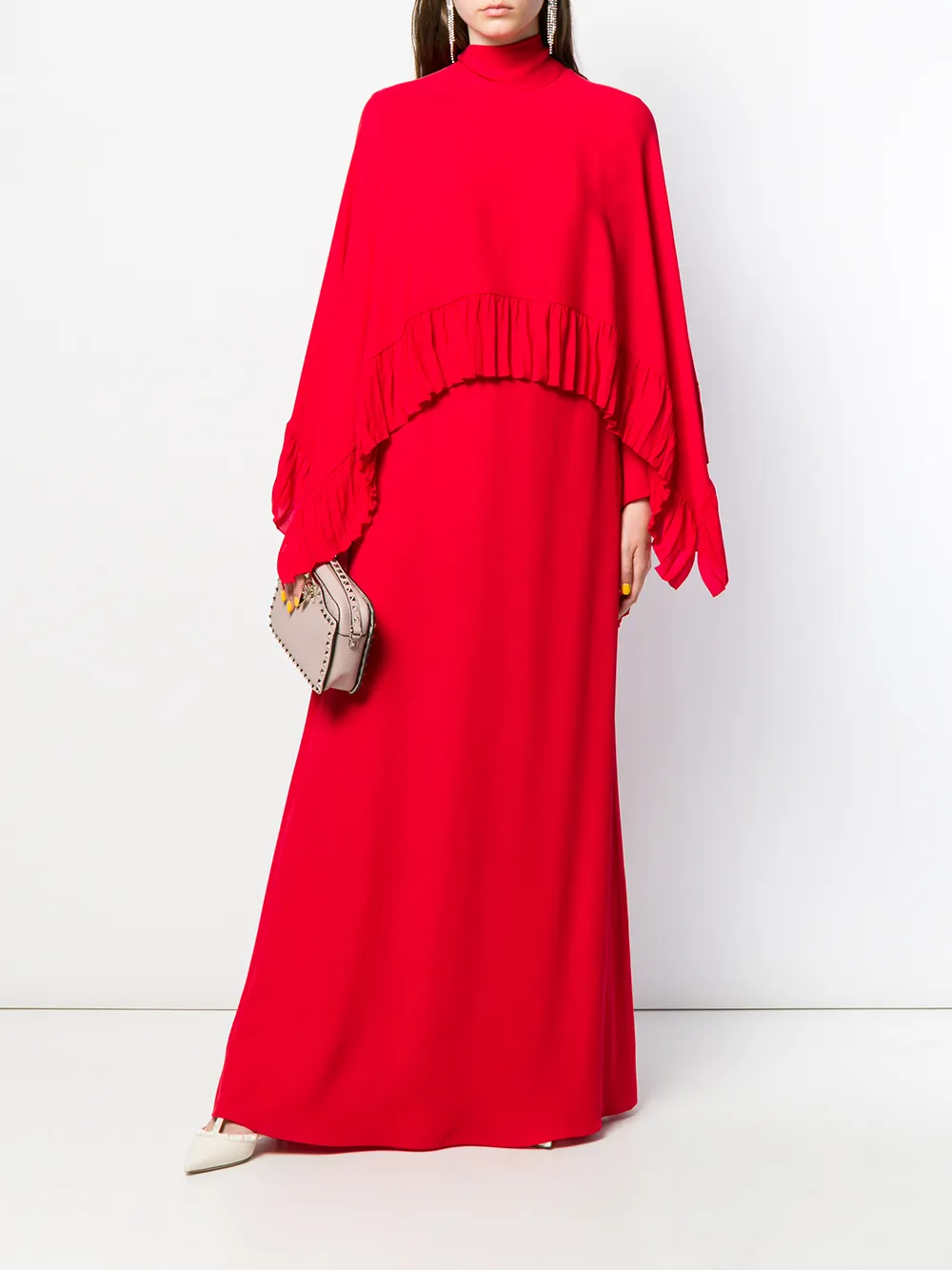 Valentino Garavani Geplooide jurk - Rood
