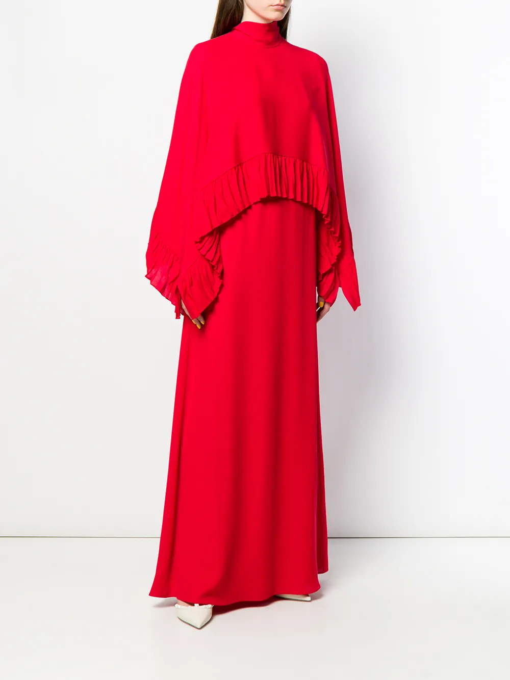 Valentino Garavani Geplooide jurk Rood