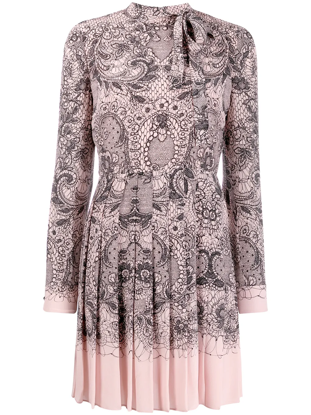 Valentino Garavani Geplooide jurk Roze