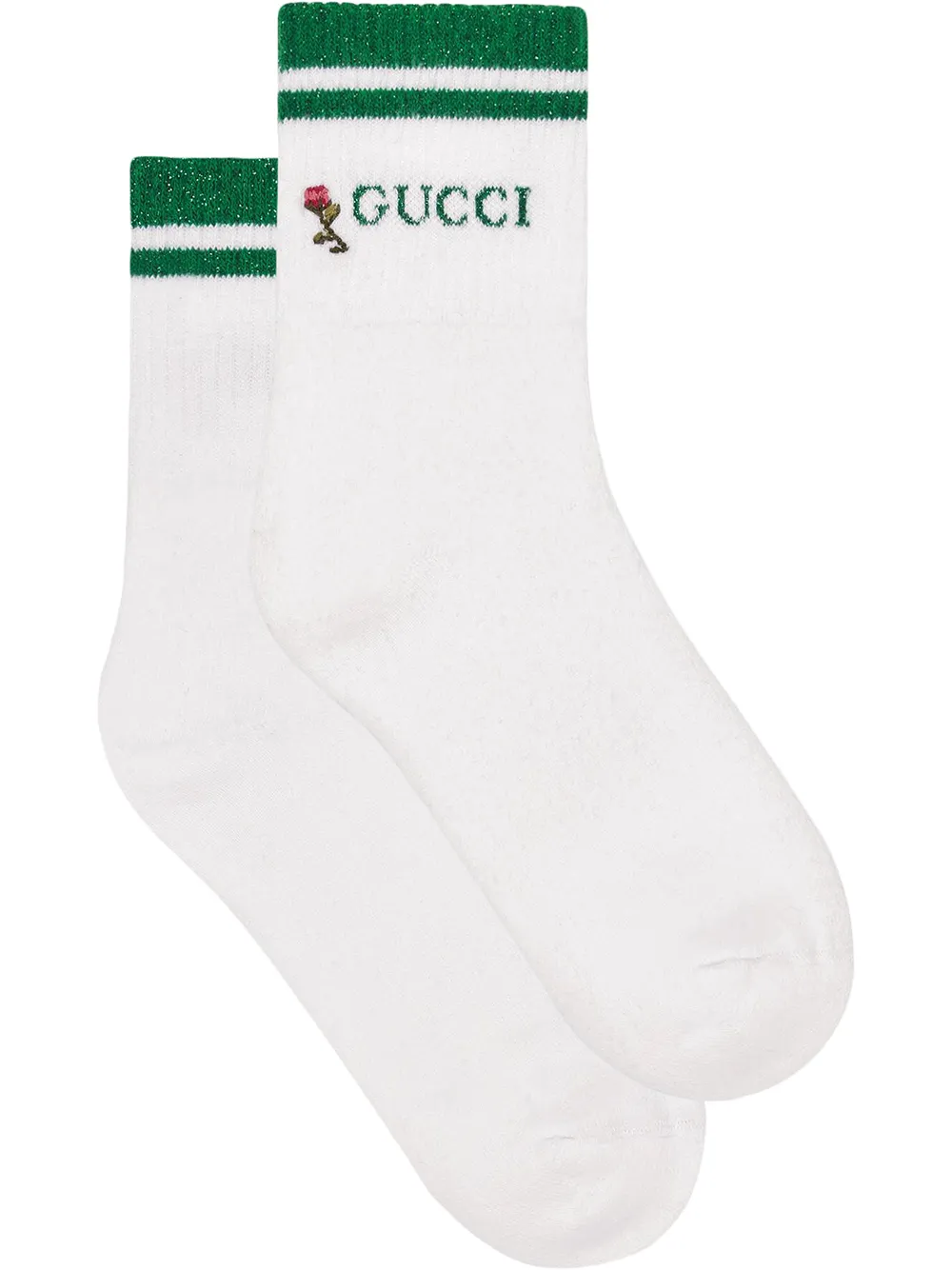 Shop white & green Gucci Socks with Gucci and flower with Afterpay -  Farfetch Australia