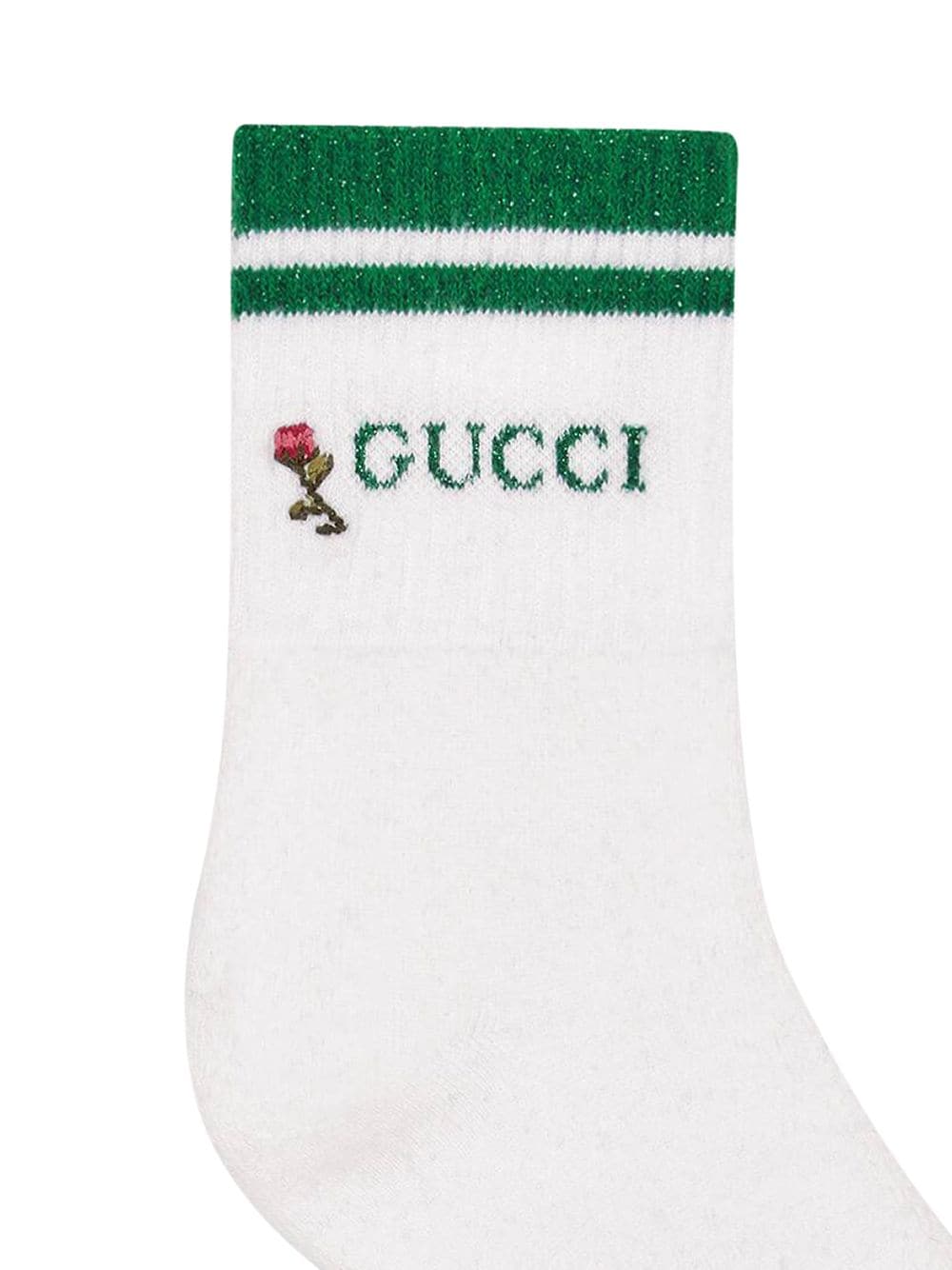 Gucci Socks With Gucci And Flower - Farfetch