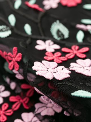 floral embroidered maxi dress展示图