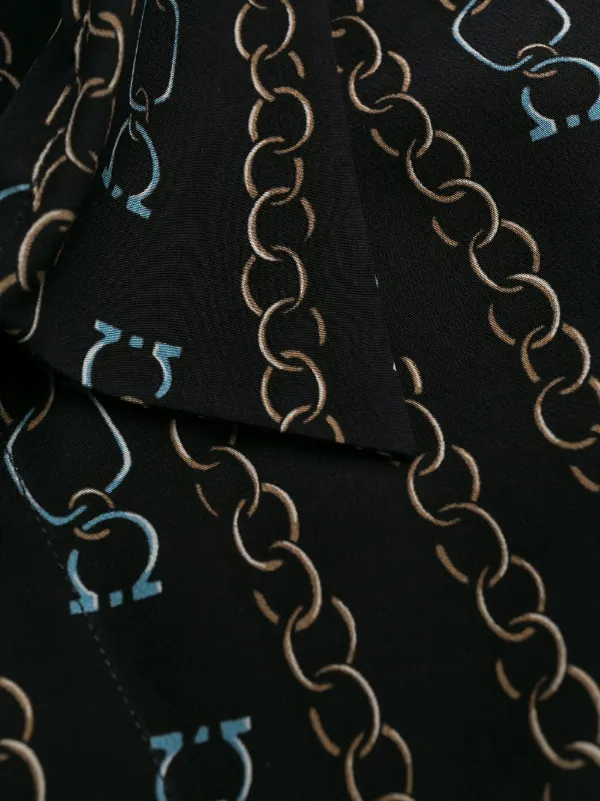 Salvatore Ferragamo Chain Print Shirt Ss20 Farfetch Com