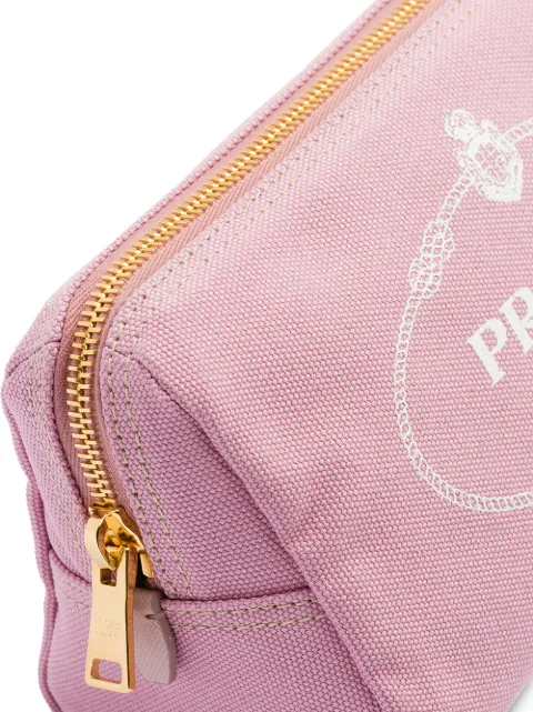 prada logo cosmetic pouch