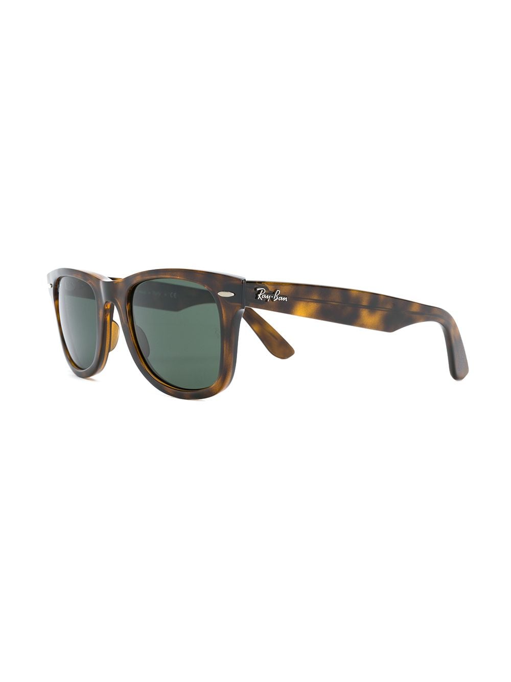 Shop Ray Ban Wayfarer Tortoiseshell Sunglasses In Brown