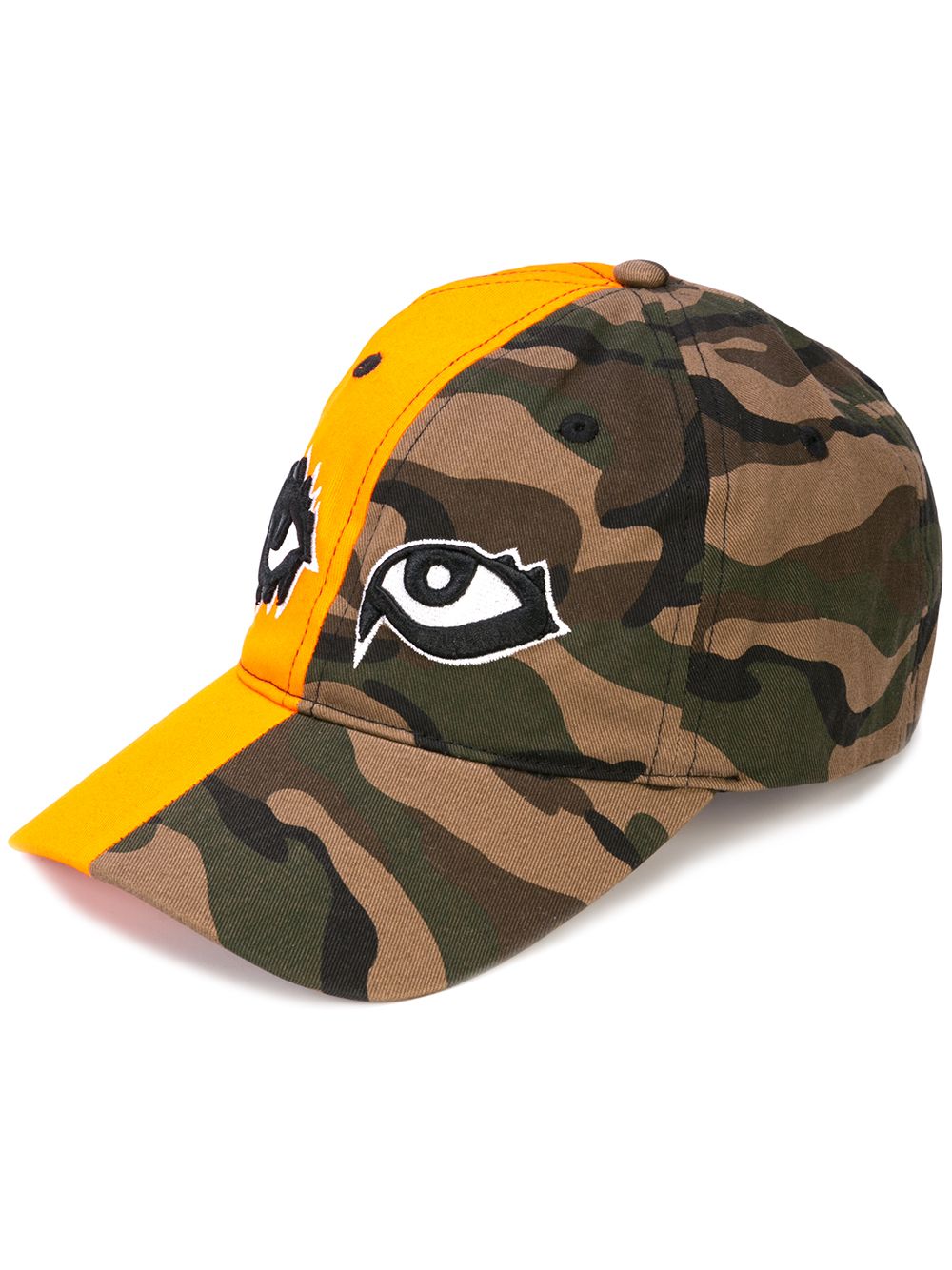 Haculla Signature Eyes Color-block Cap In Green