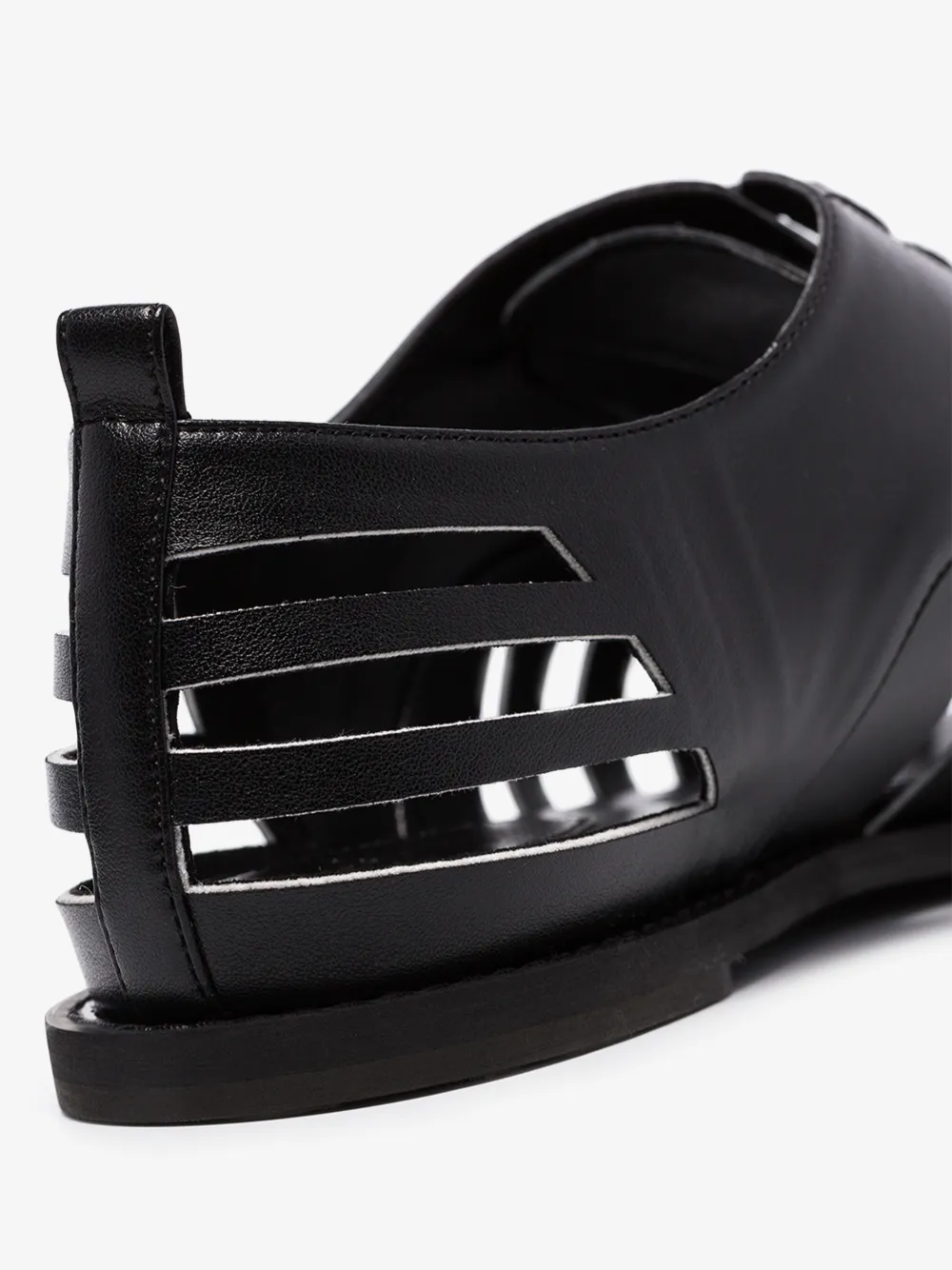 ROSIE ASSOULIN ROSIE ASSOULIN BLACK CUTOUT FAUX LEATHER OXFORD SHOES,194F0114074560