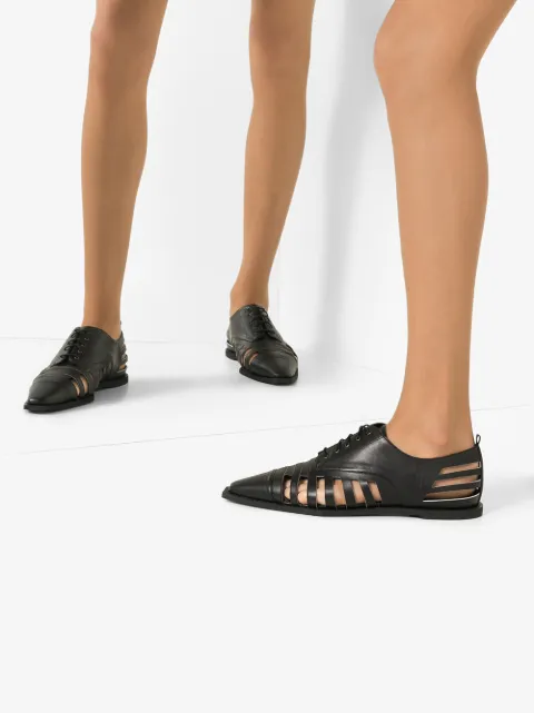 ROSIE ASSOULIN CUTOUT LACE UP OXFORD SHOES