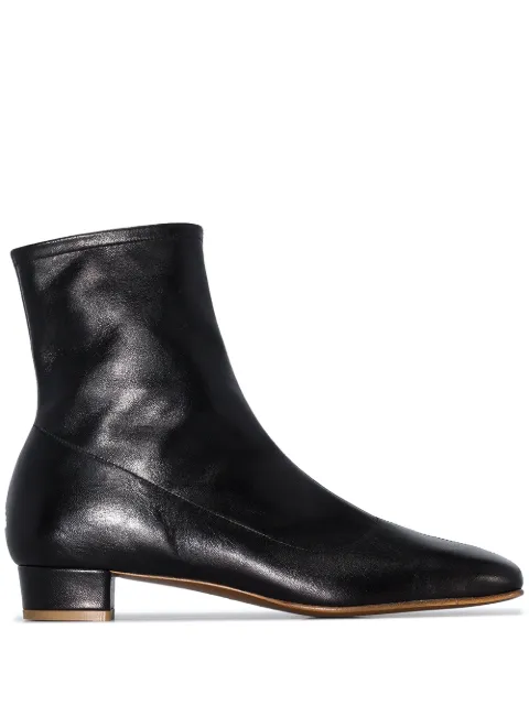 BY FAR Este 25mm square toe ankle boots