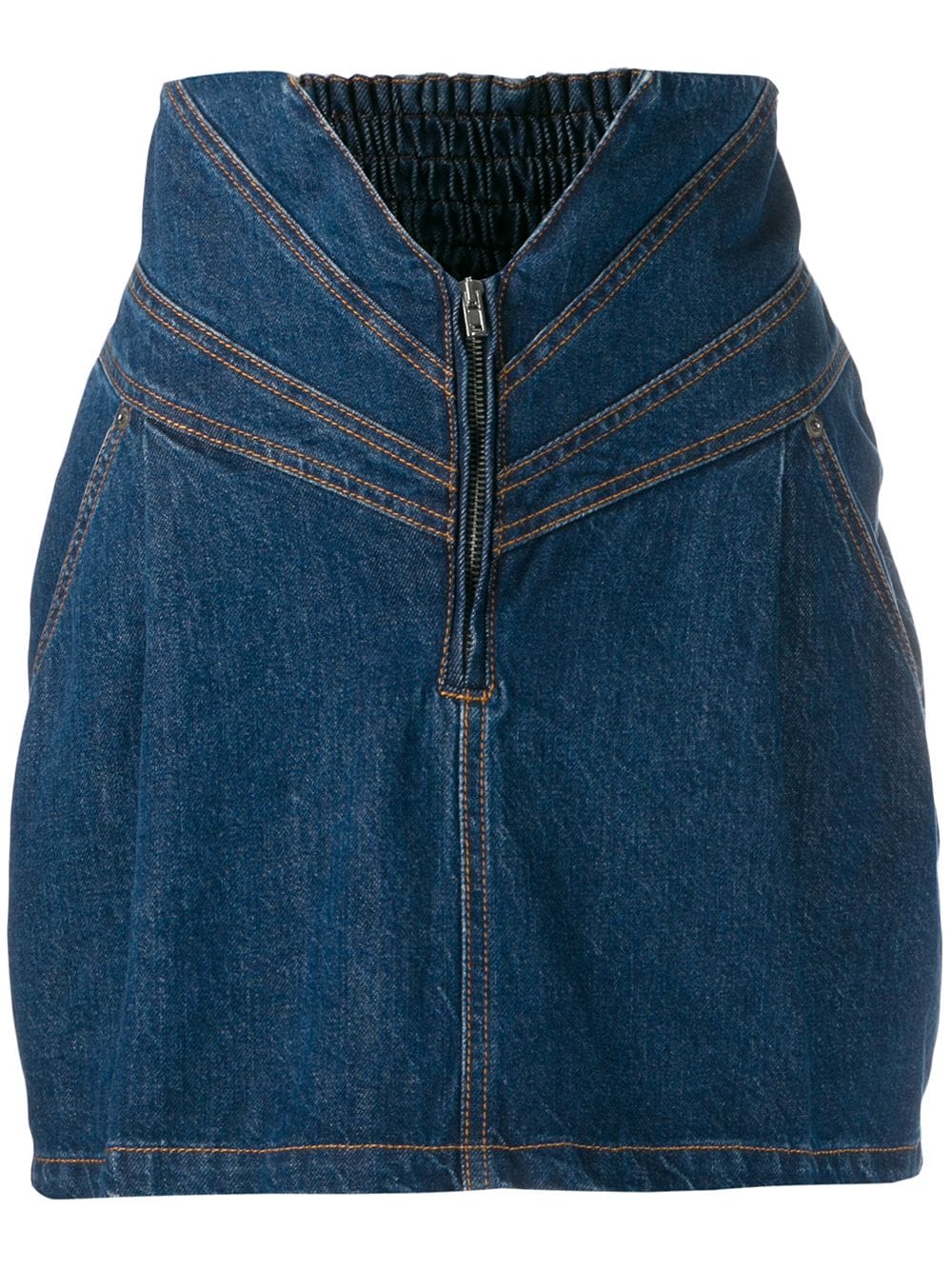 фото Attico джинсовая юбка с завышенной талией