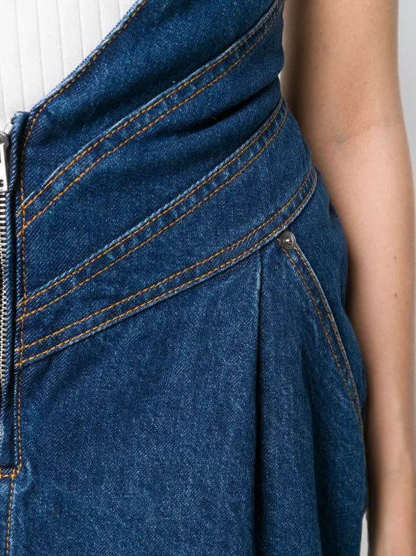 The Attico Gonna Denim a Vita Alta - Farfetch