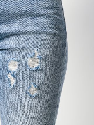 cropped distressed jeans展示图