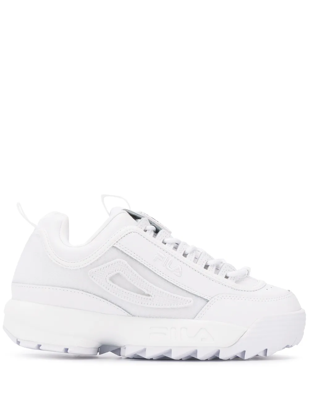 Fila tenis con detalle de perforaciones - Blanco