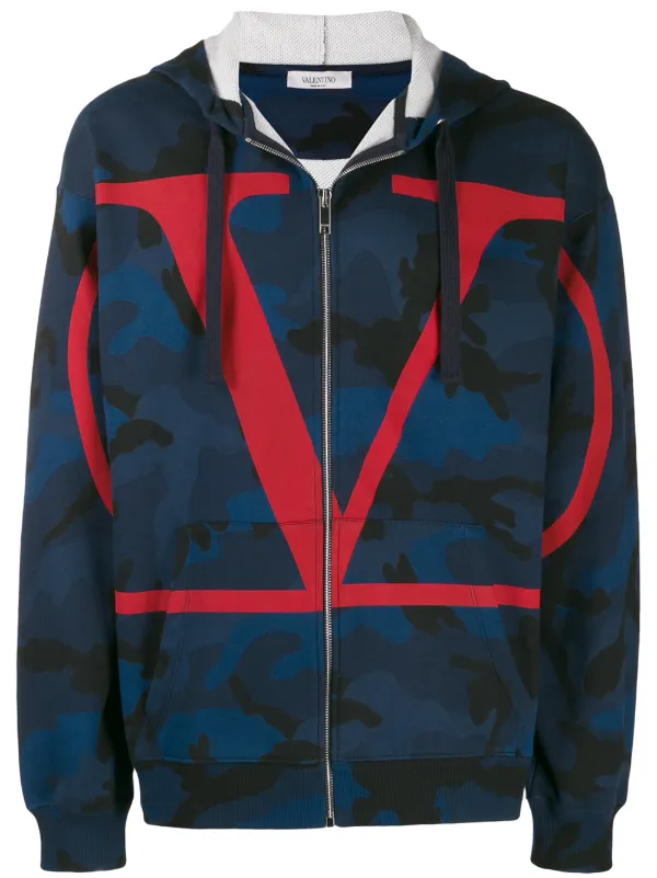 valentino camo hoodie