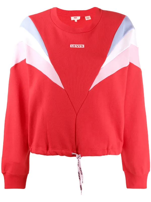 levi's red white blue sweater