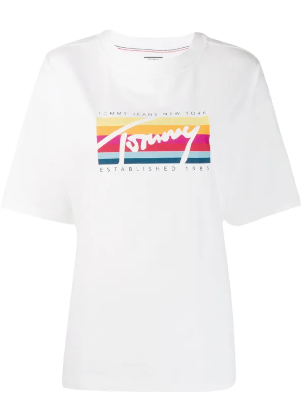 tommy jeans rainbow t shirt