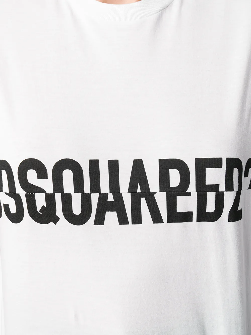DSQUARED2 T-shirt met logo Wit