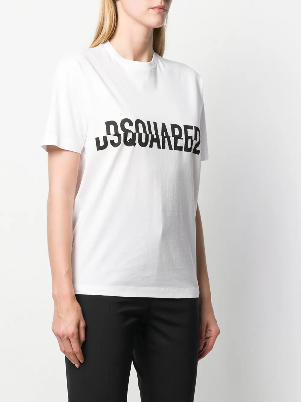 DSQUARED2 T-shirt met logo Wit