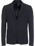Prada technical poplin single-breasted jacket - Black